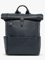 1 Compartment Backpack Flandres Leather Etrier Blue flandres EFLA8102