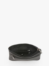 Coin Purse Oil Leather Etrier Black oil EOIL612-vue-porte