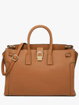 Handbag L Equestre Leather Etrier Brown equestre EEQT142L