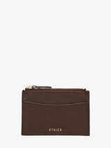 Card Holder Tradition Leather Etrier Brown tradition ETRA094M