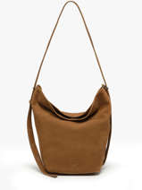 Sac Port paule Sac  Dos M Cavalier Nubuck Cuir Etrier Marron cavalier nubuck ECAN126M