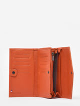 Portefeuille Madras Cuir Etrier Orange madras EMAD701-vue-porte