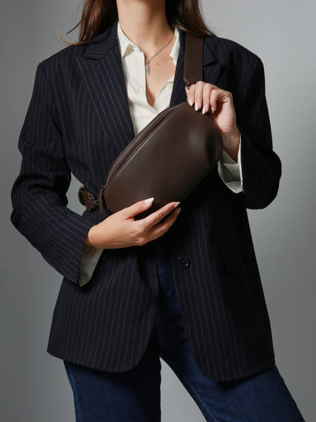 Sac Banane Oxer Cuir Etrier Marron oxer EOXE022M vue secondaire 1